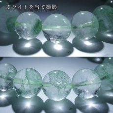 画像3: アップルグリーンファントム ブレスレット 11mm【一点物】マダガスカル産 Apple Green Phantom ファントムクォーツ ファントム水晶 天然石 パワーストーン カラーストーン (3)