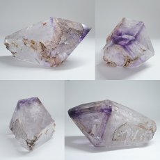 画像2: エレスチャルクォーツ ポリッシュ 362.3g ブラジル産【山梨甲府研磨】一点もの Elestial Quartz 原石 骸骨水晶 パーフェクトストーン お守り 浄化 天然石 パワーストーン (2)