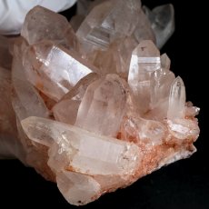 画像4: マニカラン水晶 クラスター ヒマラヤ産 【一点物】 Manikarn Quartz 原石 ピンク 水晶 クォーツ 透明度 ヒマラヤ水晶 ヒーリング 浄化 天然石 パワーストーン (4)