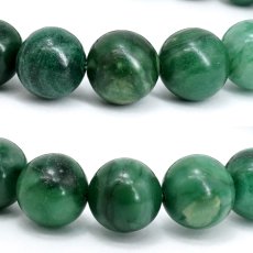画像2: ナミビア翡翠 ブレスレット 12mm ナミビア共和国産 Namibian Jade ナミビアンジェード 翡翠 ひすい グリーン 希少石 お守り 浄化 パワーストーン 天然石 カラーストーン (2)
