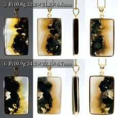 画像3: イリスモスアゲート ペンダントトップ SV925 インドネシア産 【一点物】 Iris Moss Agate 覆輪 フクリン メノウ アゲート お守り 浄化 天然石 パワーストーン カラーストーン (3)