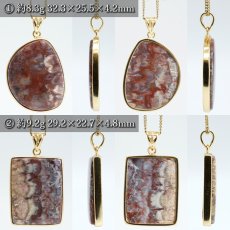 画像2: フラワージャスパー ペンダントトップ SV925 インドネシア産 【一点物】 Flower Jasper 覆輪 フクリン ジャスパー お守り 浄化 天然石 パワーストーン カラーストーン (2)