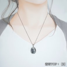 画像4: デンドライトオパール ペンダントトップ SV925 メキシコ産 【一点物】Dendritic Opal ローズカット 覆輪 フクリン オパール 蛋白石 天然石 パワーストーン カラーストーン (4)