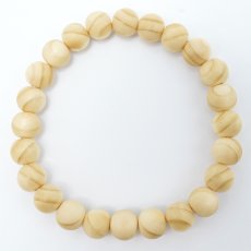 画像3: 蝦夷松(えぞまつ) ブレスレット 8mm 北海道産 【日本銘木】47都道府県 YEZO Spruce 自社製 日本製 天然木 パワーズウッド (3)