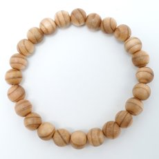 画像3: 秋田杉(あきたすぎ) ブレスレット 8mm 秋田県産 【日本銘木】47都道府県 AKITASUGI 自社製 日本製 天然木 パワーズウッド (3)