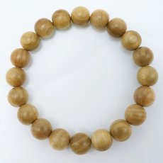 画像3: 会津桜(あいづさくら) ブレスレット 10mm 福島県産 【日本銘木】47都道府県 AIZU Sakura 自社製 日本製 天然木 パワーズウッド (3)