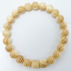 画像3: 南部赤松(なんぶあかまつ) ブレスレット 8mm 若手県産 【日本銘木】47都道府県 NANBU Red Pine 自社製 日本製 天然木 パワーズウッド (3)