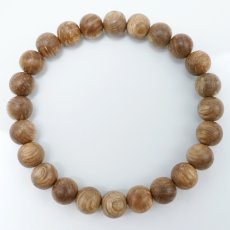 画像3: 馬刀葉椎(まてばしい) ブレスレット 8mm 千葉県産 【日本銘木】47都道府県 Japanese stone oak(Matebashii) 自社製 日本製 天然木 パワーズウッド (3)