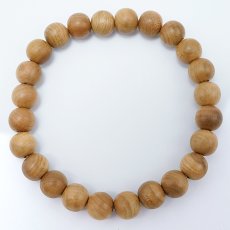 画像3: 紀州梅(きしゅううめ) ブレスレット 8mm 和歌山県産 【日本銘木】47都道府県 KISHUUME 自社製 日本製 天然木 パワーズウッド (3)