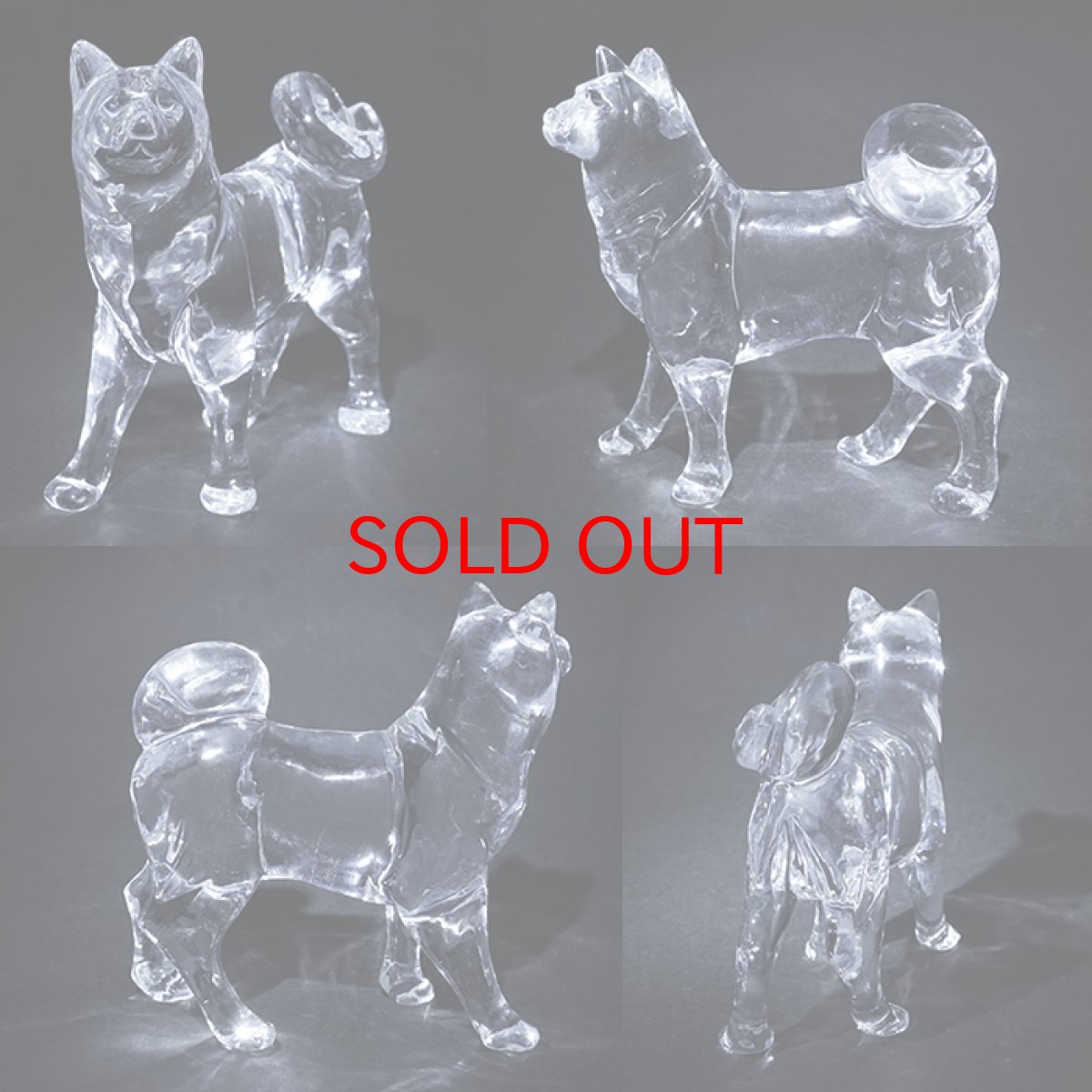 画像2: 天然水晶 戌 彫り物 ブラジル産 山梨伝統技術士作 【一点物】 Quartz 水晶 石英 4月誕生石 縁起物 干支 犬 いぬ 手研磨 職人 無処理 天然石 パワーストーン (2)