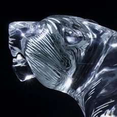 画像4: 天然水晶 寅 彫り物 ブラジル産 山梨伝統技術士作 【一点物】 Quartz 水晶 石英 4月誕生石 縁起物 干支 虎 とら 手研磨 職人 無処理 天然石 パワーストーン (4)