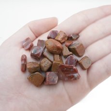 画像3: さざれ 100g 会津碧玉 日本銘石 福島県産 AIZU Jasper 天然石 パワーストーン カラーストーン (3)