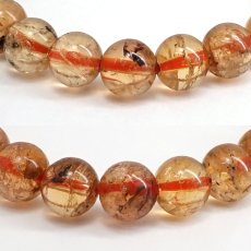 画像2: インペリアルトパーズ 7mm ブレスレット 【一点もの】 ブラジル産 Inperial Topaz トパーズ 11月誕生石 天然石 パワーストーン カラーストーン (2)
