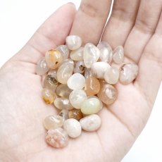 画像3: さざれ 100g チェリーブロッサムアゲート Cherry Blossom Agate 桜めのう 浄化 ヒーリング 風水 天然石 パワーストーン カラーストーン (3)
