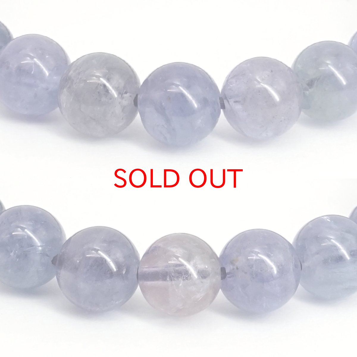 画像2: バイカラータンザナイト 7.5mm ブレスレット 【一点もの】 タンザニア産 Tanzanite タンザナイト 12月誕生石 天然石 パワーストーン カラーストーン (2)