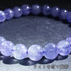 画像4: タンザナイト 7mm ブレスレット 【一点もの】 タンザニア産 Tanzanite ゾイサイト 12月誕生石 天然石 パワーストーン カラーストーン (4)