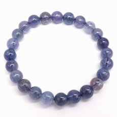 画像3: バイカラータンザナイト 7.5mm ブレスレット 【一点もの】 タンザニア産 Tanzanite タンザナイト 12月誕生石 天然石 パワーストーン カラーストーン (3)