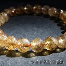画像4: インペリアルトパーズ 7.5mm ブレスレット カット 【一点もの】 ブラジル産 Inperial Topaz トパーズ 11月誕生石 天然石 パワーストーン カラーストーン (4)