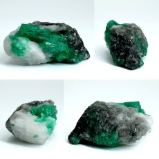 画像2: エメラルド 原石 約32.0g コロンビア ムソ鉱山産 【一点もの】 Emerald 鉱物 標本 結晶 緑柱石 浄化 お守り 天然石 パワーストーン カラーストーン (2)