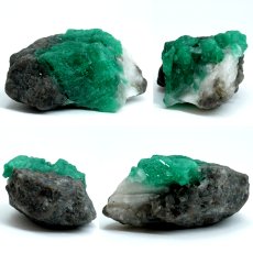 画像2: エメラルド 原石 約44.5g コロンビア ムソ鉱山産 【一点もの】 Emerald 鉱物 標本 結晶 緑柱石 浄化 お守り 天然石 パワーストーン カラーストーン (2)