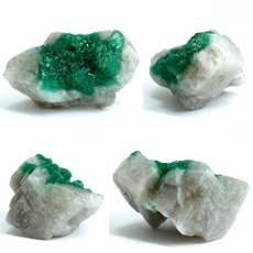 画像2: エメラルド 原石 約33.9g コロンビア ムソ鉱山産 【一点もの】 Emerald 鉱物 標本 結晶 緑柱石 浄化 お守り 天然石 パワーストーン カラーストーン (2)