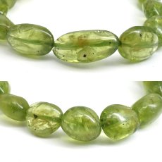 画像2: ペリドット タンブル ブレスレット【一点もの】パキスタン産 Peridot 8月誕生石 太陽の石 ヒーリング 浄化 天然石 パワーストーン カラーストーン (2)