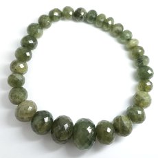 画像3: グリーンサファイア ブレスレット カット 【一点もの】 タンザニア産 Green Sapphire 9月誕生石 サファイア ヒーリング 浄化 天然石 パワーストーン カラーストーン (3)