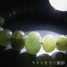 画像4: グリーンサファイア ブレスレット カット 【一点もの】 タンザニア産 Green Sapphire 9月誕生石 サファイア ヒーリング 浄化 天然石 パワーストーン カラーストーン (4)