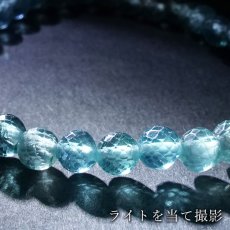画像4: アパタイト 6mm ブレスレット カット 【一点もの】 ブラジル産 apatite 燐灰石 ヒーリング 浄化 天然石 パワーストーン カラーストーン (4)