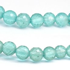 画像2: アパタイト 6mm ブレスレット カット 【一点もの】 ブラジル産 apatite 燐灰石 ヒーリング 浄化 天然石 パワーストーン カラーストーン (2)