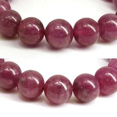 画像2: ピンクサファイア 12mm ブレスレット 【一点もの】 スリランカ産 Pink Sapphire 9月誕生石 サファイア ピンク ヒーリング 天然石 パワーストーン カラーストーン (2)