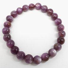 画像3: バイオレットスターサファイア 8mm ブレスレット 【一点もの】 ギニア産 Violet Star Sapphire 9月誕生石 サファイア ヒーリング 天然石 パワーストーン カラーストーン (3)