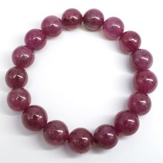 画像3: ピンクサファイア 12mm ブレスレット 【一点もの】 スリランカ産 Pink Sapphire 9月誕生石 サファイア ピンク ヒーリング 天然石 パワーストーン カラーストーン (3)