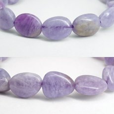 画像2: ハックマナイト ブレスレット タンブル アフガニスタン産 【一点もの】Hackmanite 変色 ハックマン石 天然石 パワーストーン カラーストーン (2)