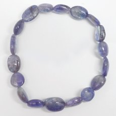 画像3: タンザナイト ブレスレット タンブル【一点もの】タンザニア産 Tanzanite ゾイサイト 12月誕生石 天然石 パワーストーン カラーストーン (3)