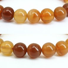 画像2: ファイヤーオパール ブレスレット 9.5mm オーストラリア産 【一点もの】Fire Opal オパール 10月誕生石 天然石 パワーストーン カラーストーン (2)