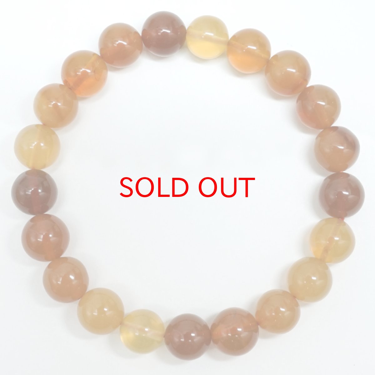 画像3: 【SALE 14%OFF】 ファイヤーオパール ブレスレット 9.5mm オーストラリア産 【一点もの】Fire Opal オパール 10月誕生石 天然石 パワーストーン カラーストーン (3)