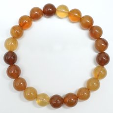 画像3: ファイヤーオパール ブレスレット 9.5mm オーストラリア産 【一点もの】Fire Opal オパール 10月誕生石 天然石 パワーストーン カラーストーン (3)