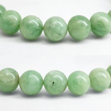画像2: エメラルド 8mm ブレスレット【一点もの】ブラジル産 Emerald 裸石 緑柱石 5月誕生石 天然石 パワーストーン カラーストーン (2)