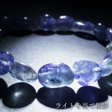 画像4: タンザナイト ブレスレット タンブル【一点もの】タンザニア産 Tanzanite ゾイサイト 12月誕生石 天然石 パワーストーン カラーストーン (4)