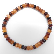 画像3: マンダリンガーネット ブレスレット ボタンカット タンザニア産 【一点もの】MandarinGarnet ガーネット 1月誕生石 天然石 パワーストーン カラーストーン (3)