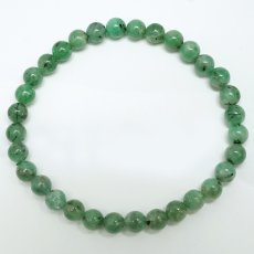 画像3: エメラルド 5mm ブレスレット【一点もの】ブラジル産 Emerald 裸石 緑柱石 5月誕生石 天然石 パワーストーン カラーストーン (3)