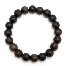 画像3: 神代柿 10mm ブレスレット 日本産 JINDAI PERSIMMON 神代 長寿 縁起物 パワーズウッド 天然木 日本銘木 (3)