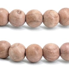 画像2: 血柏 (けっばん) 6mm ブレスレット PinkBlood Thuja 中国 チベット 崖柏 ピンク 希少 パワーズウッド 天然木 (2)