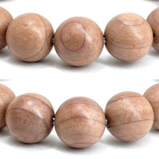 画像2: 血柏 (けっばん) 12mm ブレスレット PinkBlood Thuja 中国 チベット 崖柏 ピンク 希少 パワーズウッド 天然木 (2)