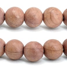 画像2: 血柏 (けっばん) 8mm ブレスレット PinkBlood Thuja 中国 チベット 崖柏 ピンク 希少 パワーズウッド 天然木 (2)