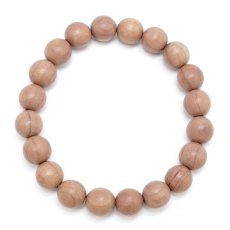 画像3: 血柏 (けっばん) 10mm ブレスレット PinkBlood Thuja 中国 チベット 崖柏 ピンク 希少 パワーズウッド 天然木 (3)