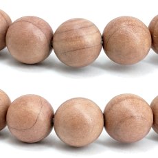 画像2: 血柏 (けっばん) 10mm ブレスレット PinkBlood Thuja 中国 チベット 崖柏 ピンク 希少 パワーズウッド 天然木 (2)