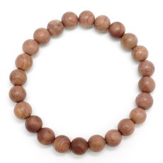 画像3: 血柏 (けっばん) 8mm ブレスレット PinkBlood Thuja 中国 チベット 崖柏 ピンク 希少 パワーズウッド 天然木 (3)