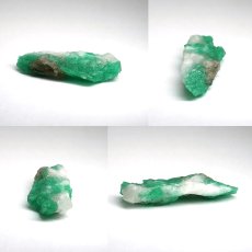画像2: エメラルド 原石 約4.0g コロンビア ムソ鉱山産 【一点もの】 Emerald 鉱物 標本 結晶 緑柱石 浄化 お守り 天然石 パワーストーン カラーストーン (2)